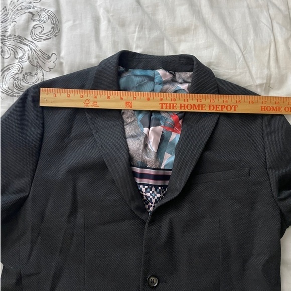 Ted Baker Mens Button Up Blazer Suit Jacket Size Iguana Lined 5 Large - Picture 11 of 12